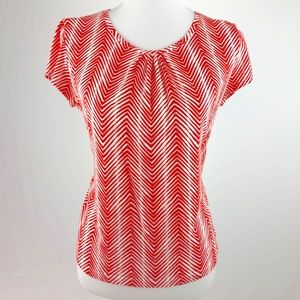 Talbots Stretch Knit T-Shirt Long Sleeve JewelNeck